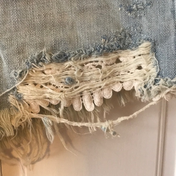 NWT: FP Light Wash Denim Shorts - Picture 6 of 8